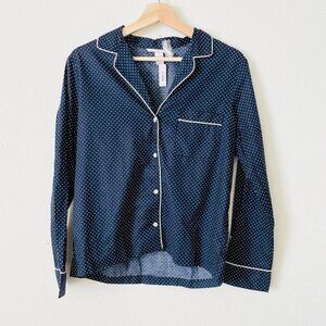 XS Victoria’s Secret navy polka dot pajama top